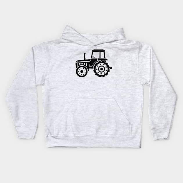 Tractor - Farm tractor driver Kids Hoodie by KC Happy Shop